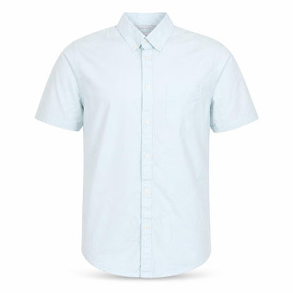 Burton Menswear Men’s Blue M Tailored Short Sleeve Button-Up Shirt