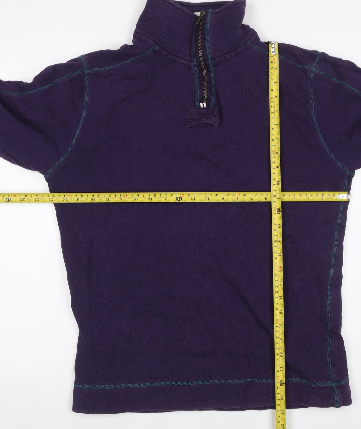 Aeropostale Men’s Purple S 1/4 Zip High Neck Pullover Sweatshirt