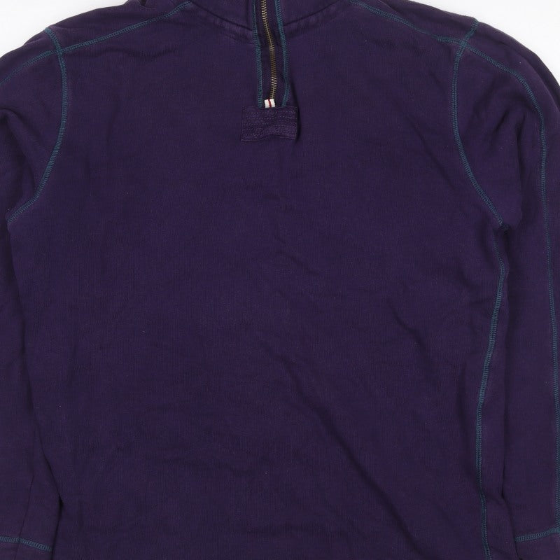 Aeropostale Men’s Purple S 1/4 Zip High Neck Pullover Sweatshirt