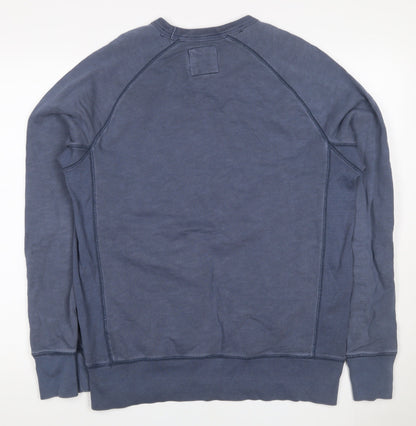 Gap Men Blue M Pullover Crew Neck USA Eagle Graphic Sweatshirt