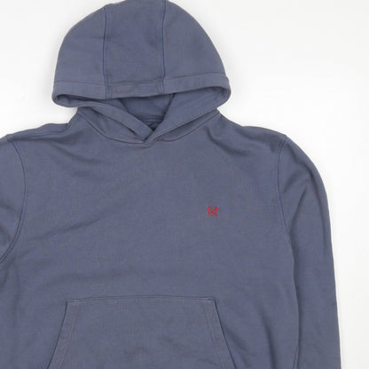 Crew Clothing Company Men’s Blue XL Pullover Hoodie Logo Fleece