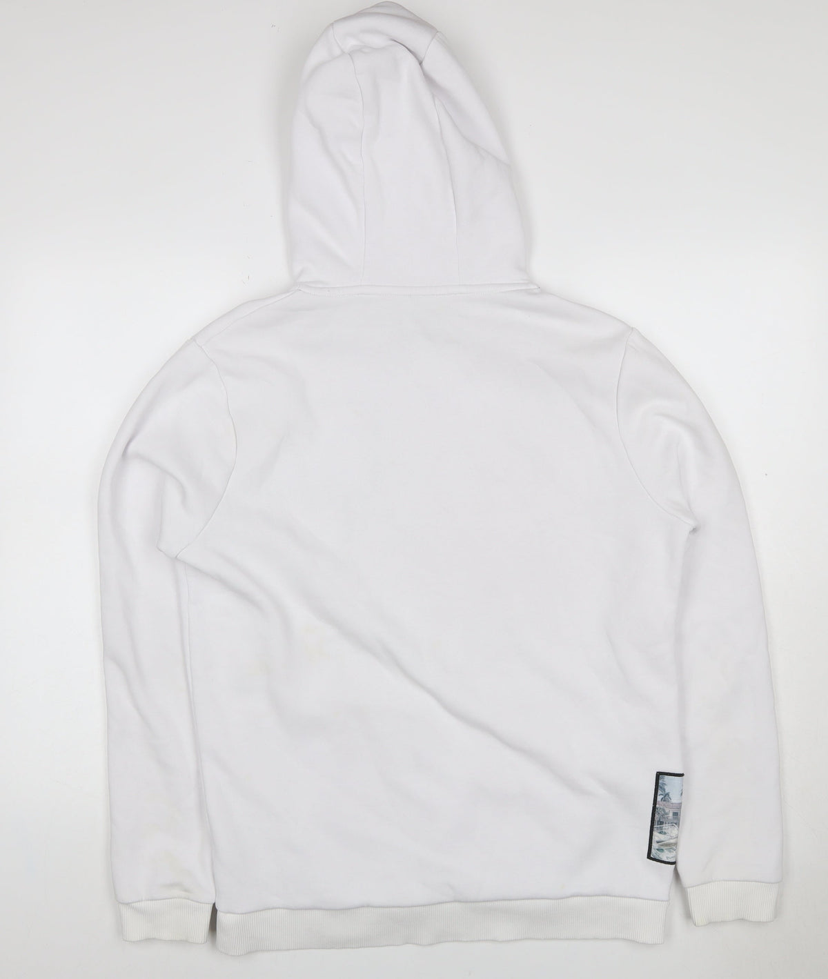 Supply & Demand Men's White M Pullover Hoodie Graphic Print Pockets
