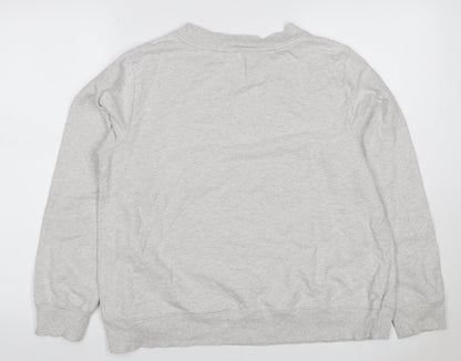 Seasalt Cornwall Women’s Grey UK 14 Organic Cotton Graphic Sweatshirt