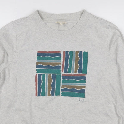 Seasalt Cornwall Women’s Grey UK 14 Organic Cotton Graphic Sweatshirt