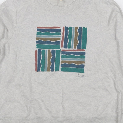 Seasalt Cornwall Women’s Grey UK 14 Organic Cotton Graphic Sweatshirt