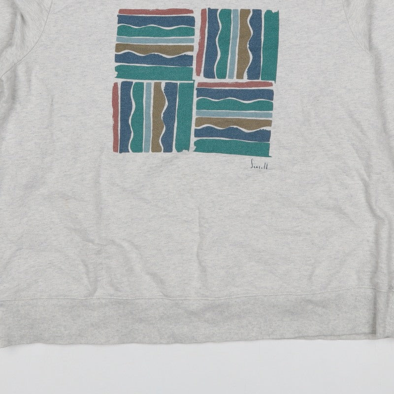 Seasalt Cornwall Women’s Grey UK 14 Organic Cotton Graphic Sweatshirt