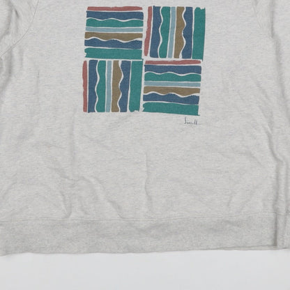 Seasalt Cornwall Women’s Grey UK 14 Organic Cotton Graphic Sweatshirt