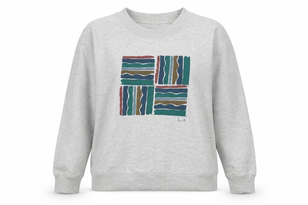 Seasalt Cornwall Women’s Grey UK 14 Organic Cotton Graphic Sweatshirt