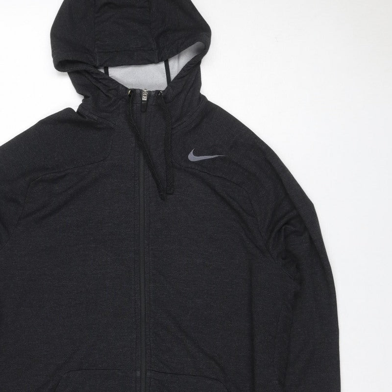 Nike Women’s Black L Dri-FIT Full Zip Hooded Hoodie Sportswear