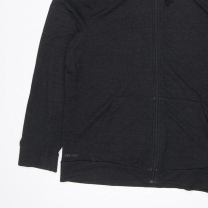 Nike Women’s Black L Dri-FIT Full Zip Hooded Hoodie Sportswear