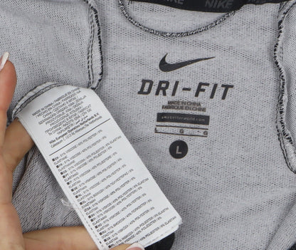 Nike Women’s Black L Dri-FIT Full Zip Hooded Hoodie Sportswear