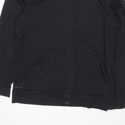 Nike Women’s Black L Dri-FIT Full Zip Hooded Hoodie Sportswear