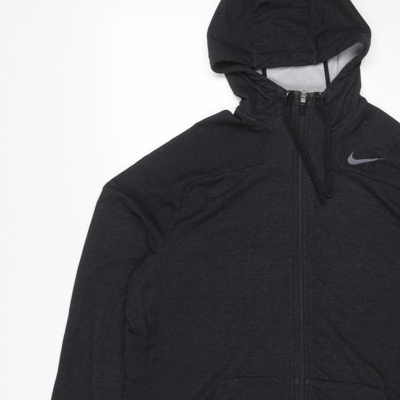 Nike Women’s Black L Dri-FIT Full Zip Hooded Hoodie Sportswear