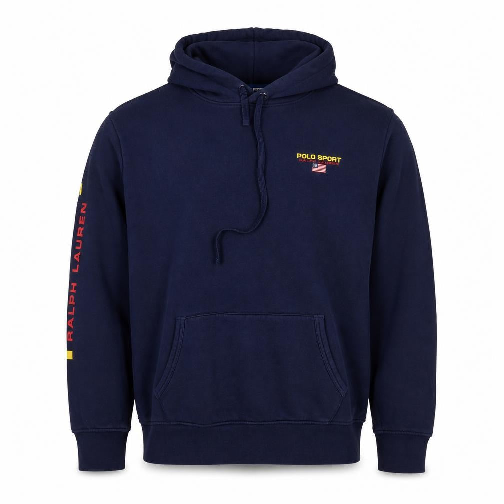 Polo Sport Ralph Lauren Men’s Blue XL Pullover Hoodie USA Logo