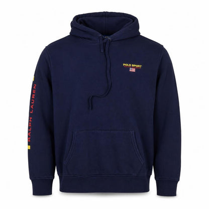 Polo Sport Ralph Lauren Men’s Blue XL Pullover Hoodie USA Logo