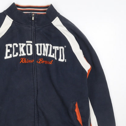 Ecko Unltd. Men’s Navy L Full Zip Logo Track Sweatshirt