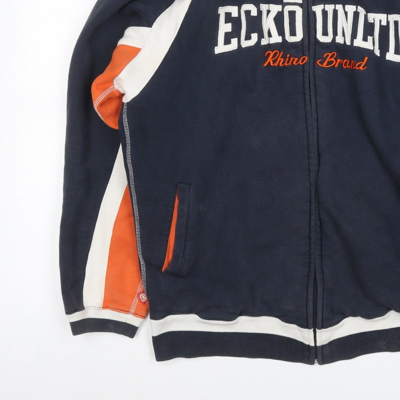Ecko Unltd. Men’s Navy L Full Zip Logo Track Sweatshirt
