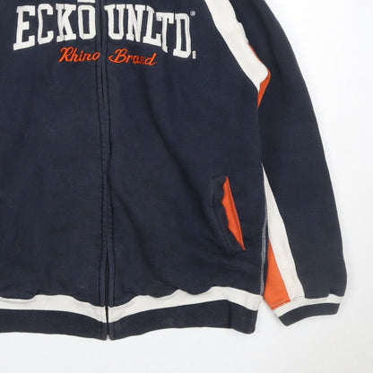 Ecko Unltd. Men’s Navy L Full Zip Logo Track Sweatshirt