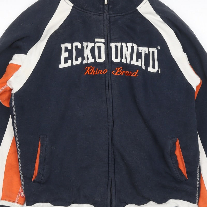 Ecko Unltd. Men’s Navy L Full Zip Logo Track Sweatshirt
