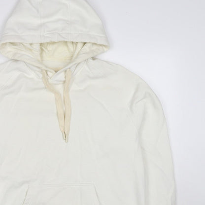 Folk Men’s Ivory L Pullover Hoodie Logo Cotton Blend