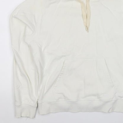 Folk Men’s Ivory L Pullover Hoodie Logo Cotton Blend