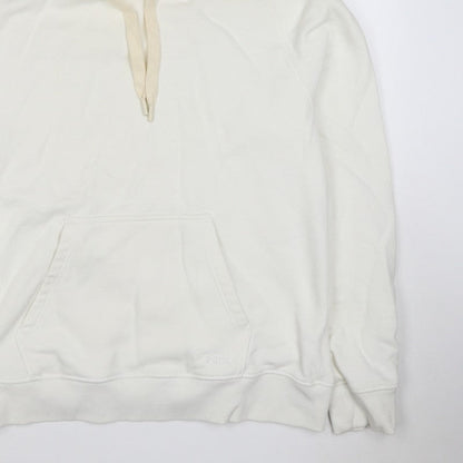 Folk Men’s Ivory L Pullover Hoodie Logo Cotton Blend