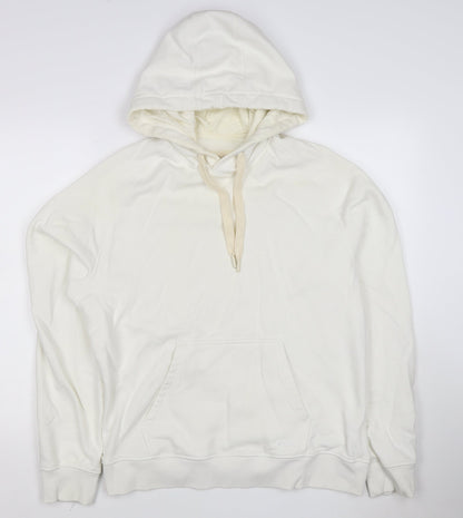 Folk Men’s Ivory L Pullover Hoodie Logo Cotton Blend