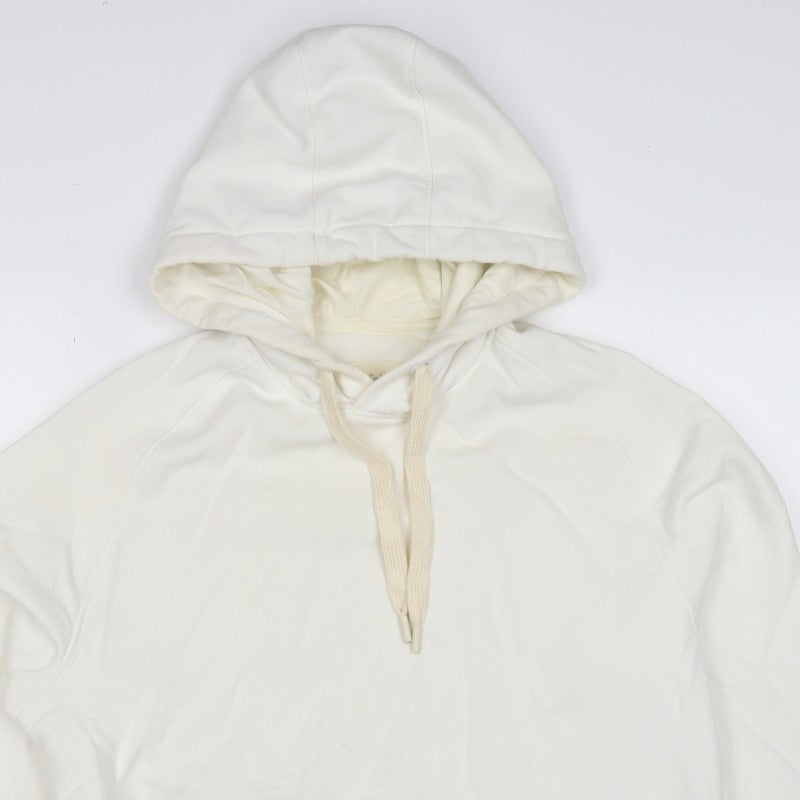 Folk Men’s Ivory L Pullover Hoodie Logo Cotton Blend