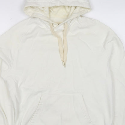 Folk Men’s Ivory L Pullover Hoodie Logo Cotton Blend