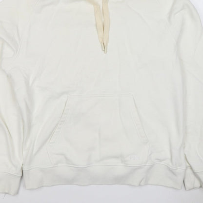 Folk Men’s Ivory L Pullover Hoodie Logo Cotton Blend