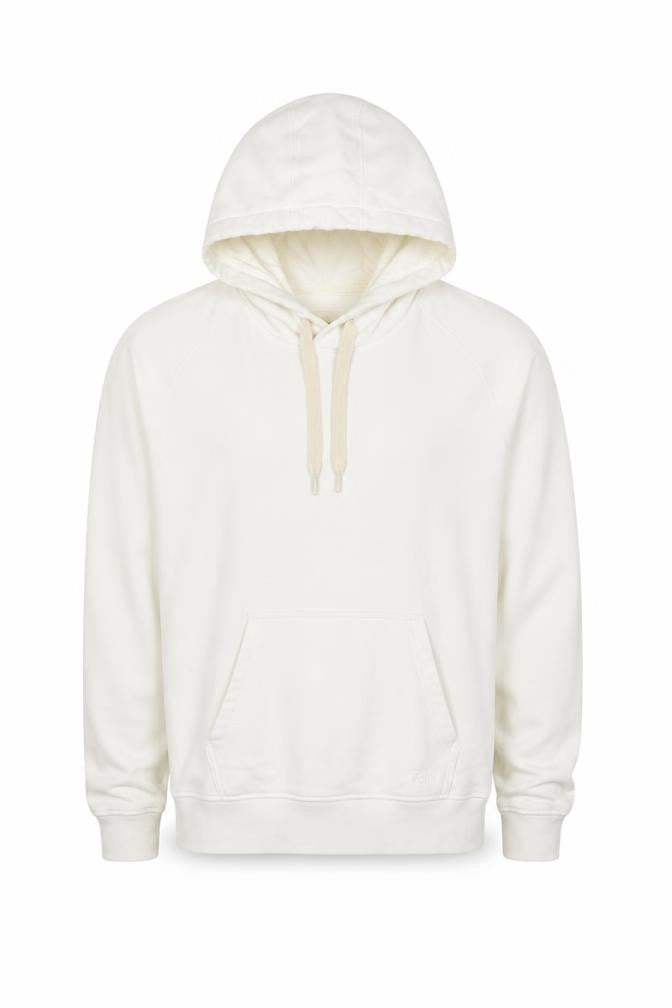 Folk Men’s Ivory L Pullover Hoodie Logo Cotton Blend