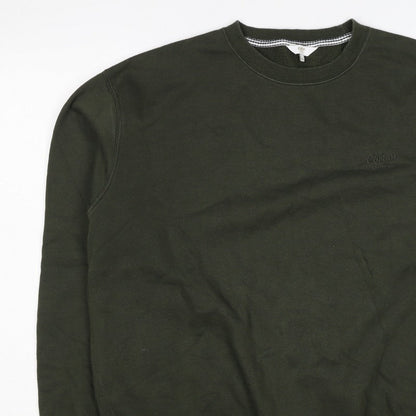 Cotton Traders Men’s Green XL Crew Neck Logo Pullover Sweatshirt