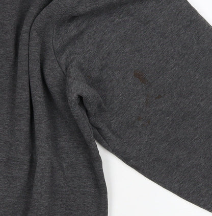 Slazenger Men’s Grey XL 1/4 Zip Pullover Sweatshirt Sports Logo