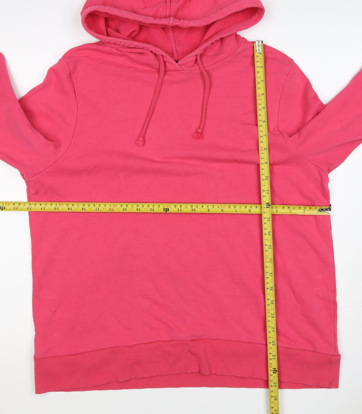 Marks and Spencer Women's Pink UK 18 Pullover Hoodie Drawstring Pockets