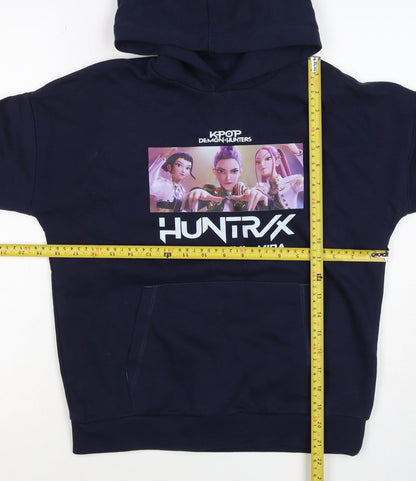 M&S Girls Blue 11-12 Years KPop Demon Hunters HUNTR/X Pullover Hoodie