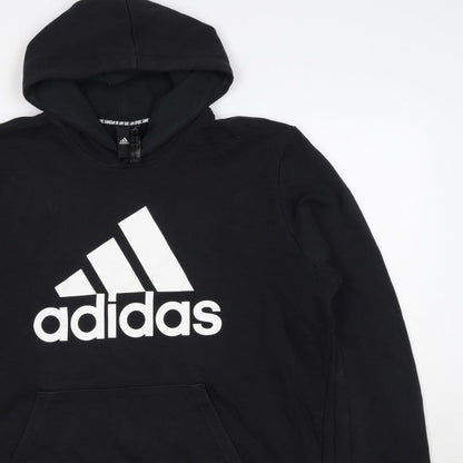 Adidas Men’s Black XL Pullover Logo Graphic Print Hoodie