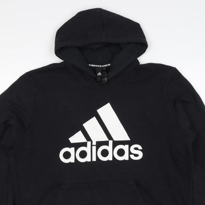 Adidas Men’s Black XL Pullover Logo Graphic Print Hoodie