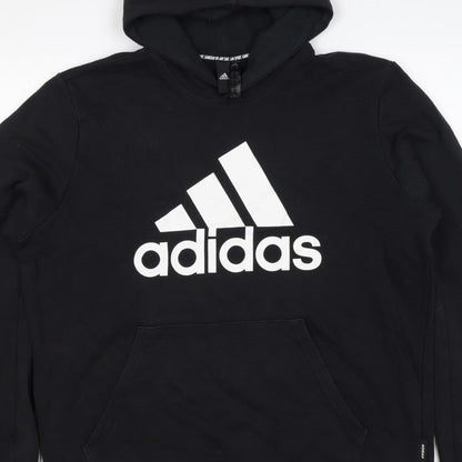 Adidas Men’s Black XL Pullover Logo Graphic Print Hoodie