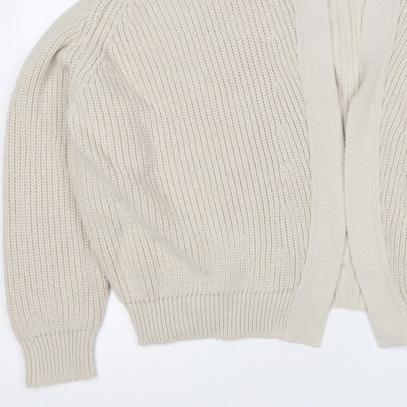 Urban Outfitters Women Ivory XS Open Knit Cardigan Long Sleeve