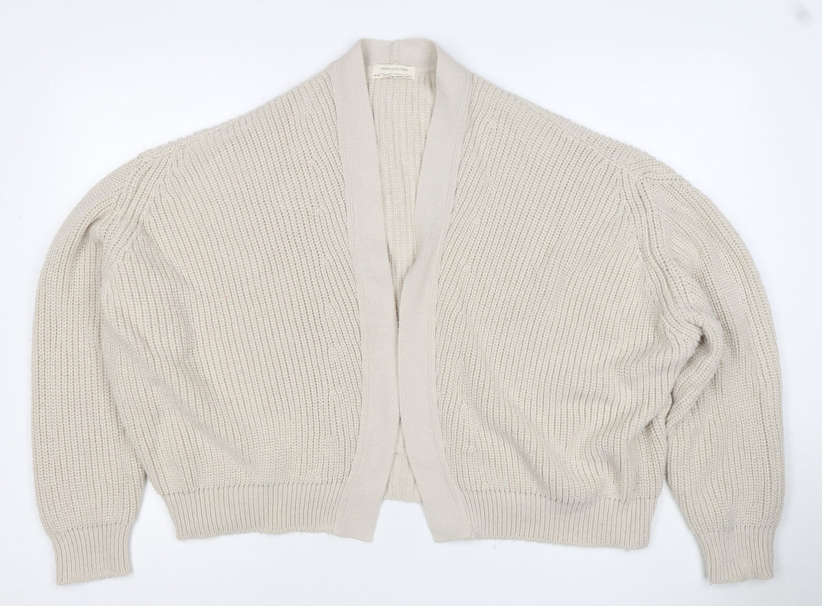Urban Outfitters Women Ivory XS Open Knit Cardigan Long Sleeve