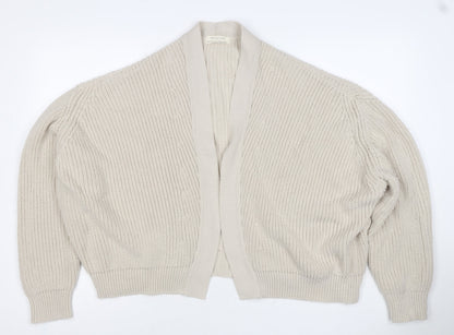 Urban Outfitters Women Ivory XS Open Knit Cardigan Long Sleeve