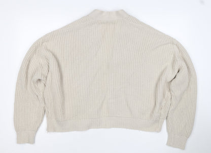 Urban Outfitters Women Ivory XS Open Knit Cardigan Long Sleeve