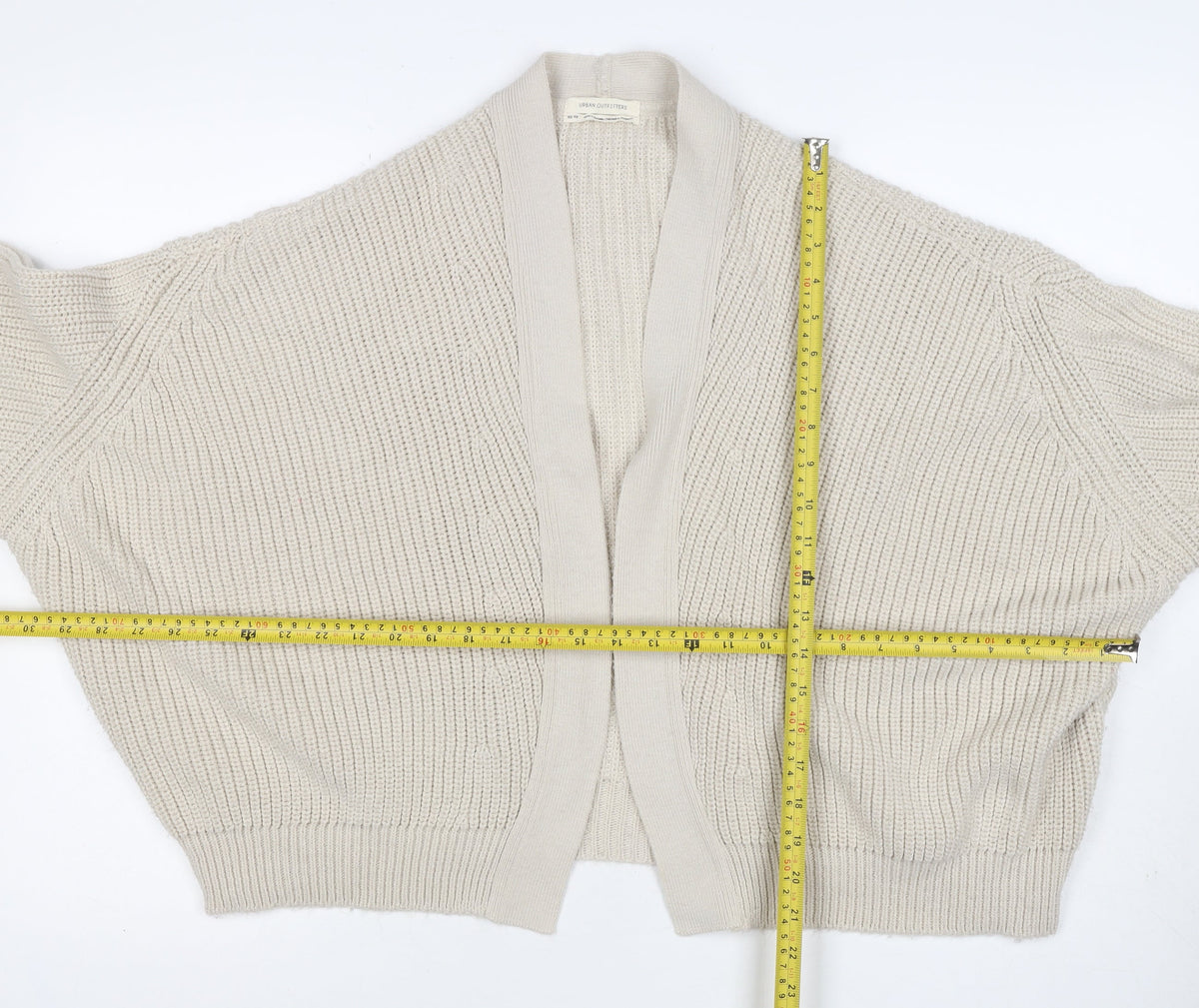Urban Outfitters Women Ivory XS Open Knit Cardigan Long Sleeve