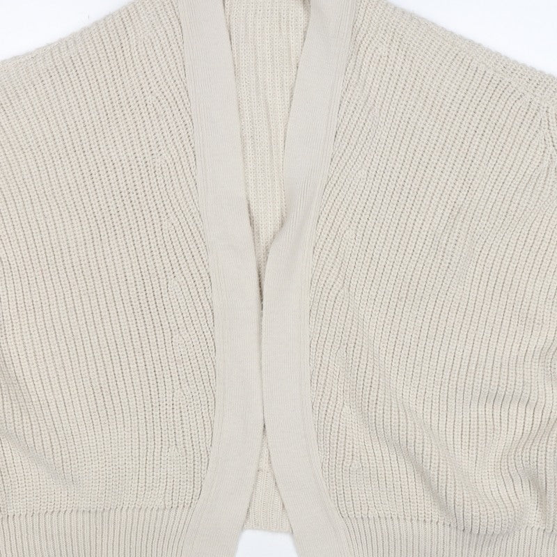 Urban Outfitters Women Ivory XS Open Knit Cardigan Long Sleeve