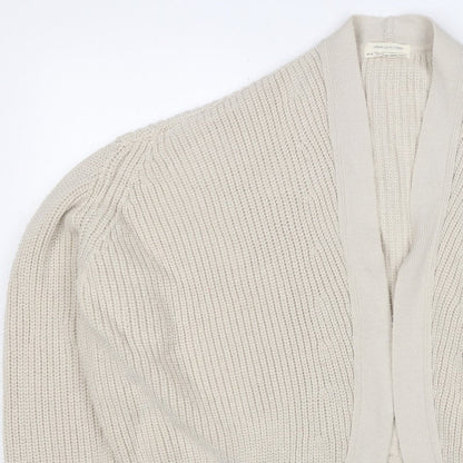 Urban Outfitters Women Ivory XS Open Knit Cardigan Long Sleeve