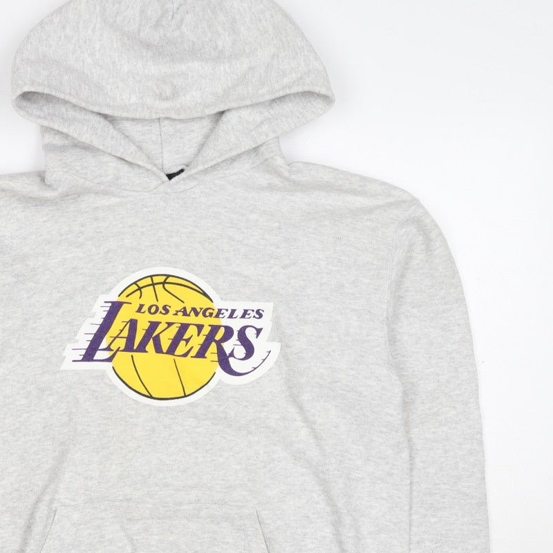 Outer Stuff Boys Grey L Los Angeles Lakers Basketball Pullover Hoodie