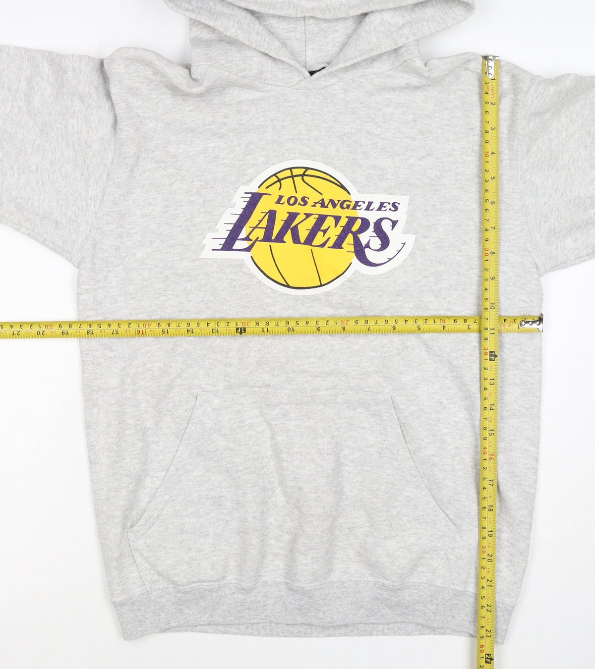 Outer Stuff Boys Grey L Los Angeles Lakers Basketball Pullover Hoodie