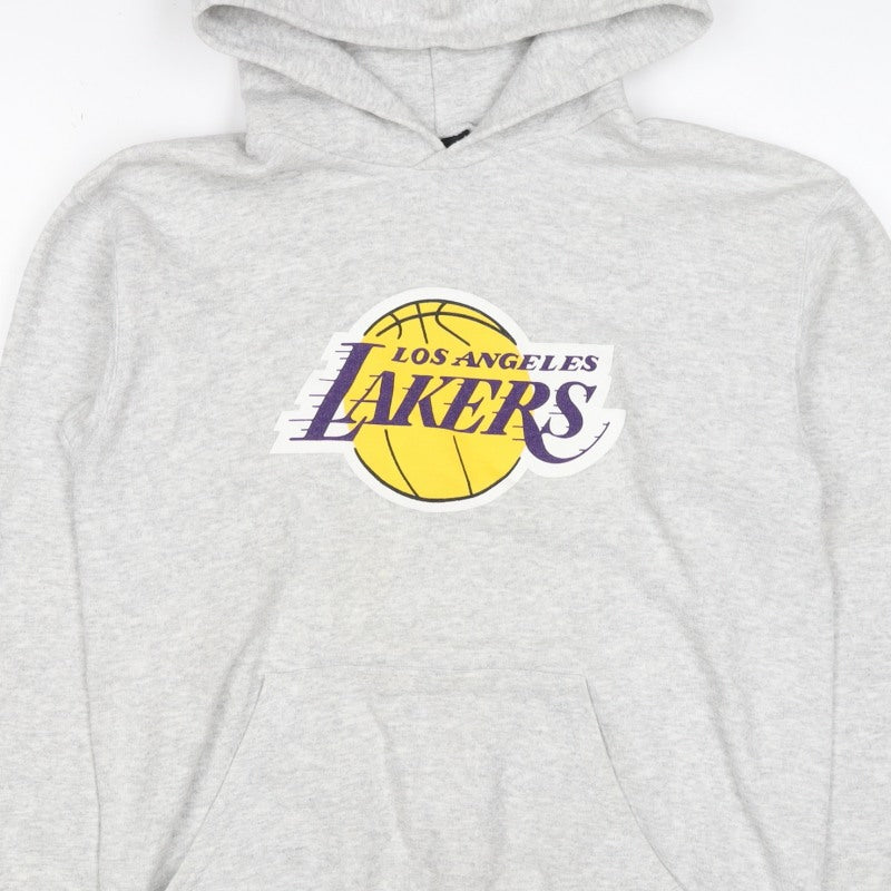 Outer Stuff Boys Grey L Los Angeles Lakers Basketball Pullover Hoodie