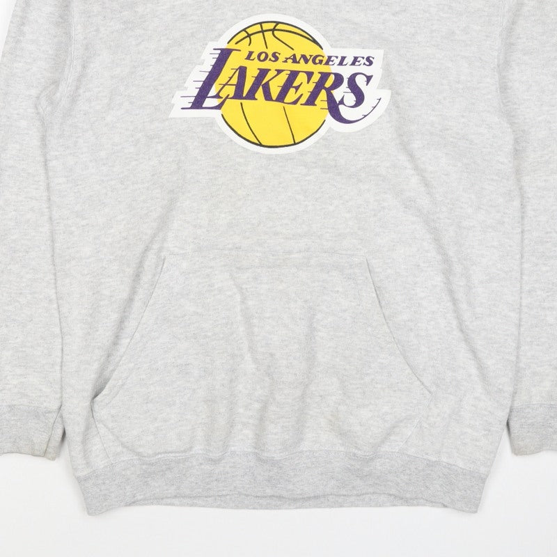 Outer Stuff Boys Grey L Los Angeles Lakers Basketball Pullover Hoodie