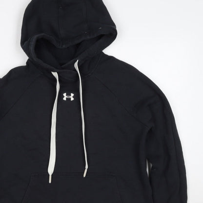 Under Armour Boys Black XS Pullover Hoodie Logo Fleece